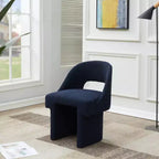LeisureMod Quell Modern Side Boucle Accent Chair  Stylish Cozy Upholstered Seat with Curved Back, Perfect for Living Room, Bedroom, or Lounge