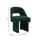 LeisureMod Quell Modern Side Boucle Accent Chair  Stylish Cozy Upholstered Seat with Curved Back, Perfect for Living Room, Bedroom, or Lounge