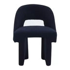 LeisureMod Quell Modern Side Boucle Accent Chair  Stylish Cozy Upholstered Seat with Curved Back, Perfect for Living Room, Bedroom, or Lounge