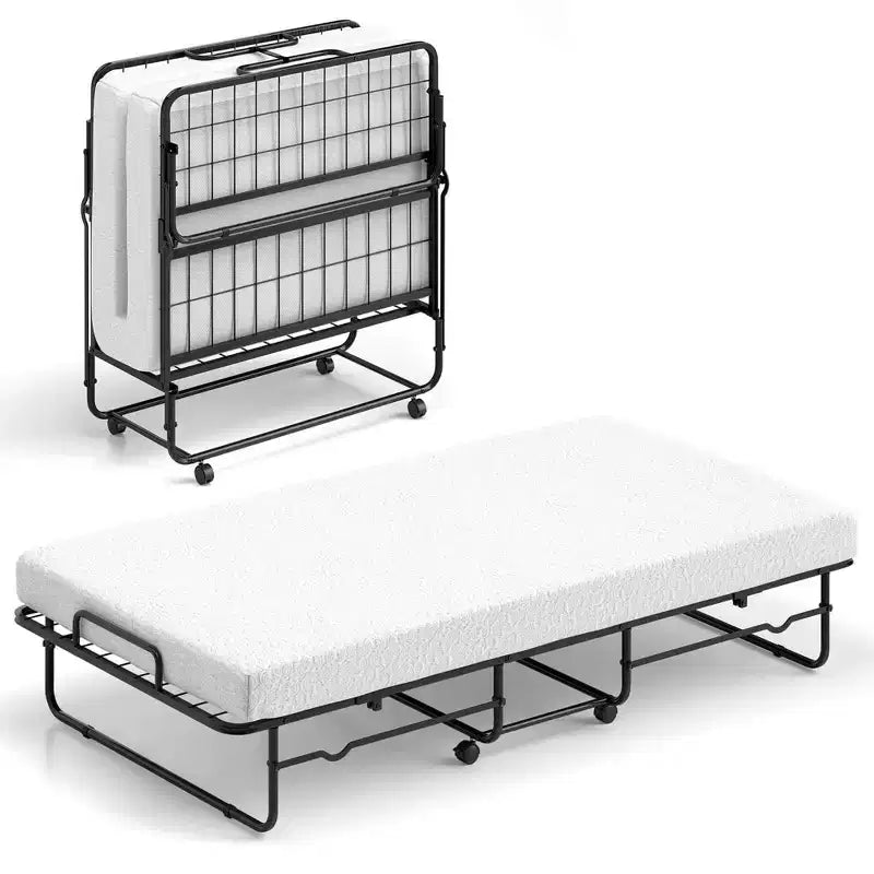 Costway Letto Pieghevole Singolo 38 x 75 Brandina Pieghevole Letto Portatile per Ospiti