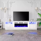 EROMMY TV Stand for TVs up to 80 with Fireplace