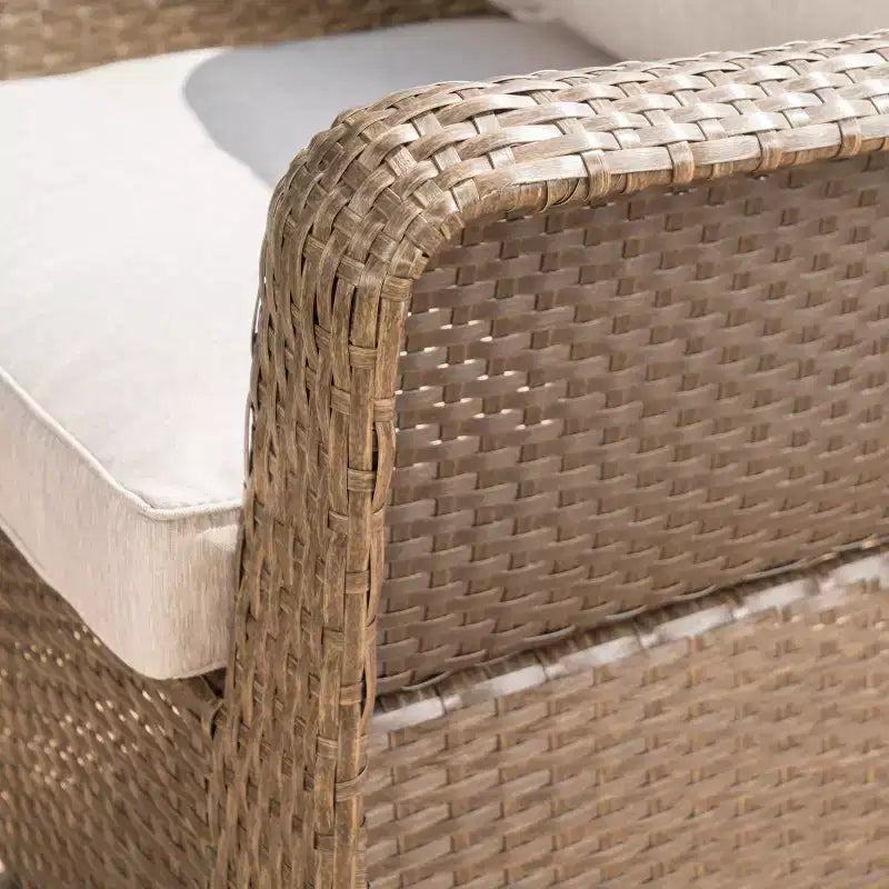 Christopher Knight Home Liam Outdoor Wicker Swivel Club Chairs with Cushions (Set of 2)