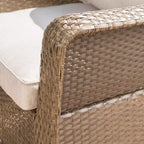 Christopher Knight Home Liam Outdoor Wicker Swivel Club Chairs with Cushions (Set of 2)