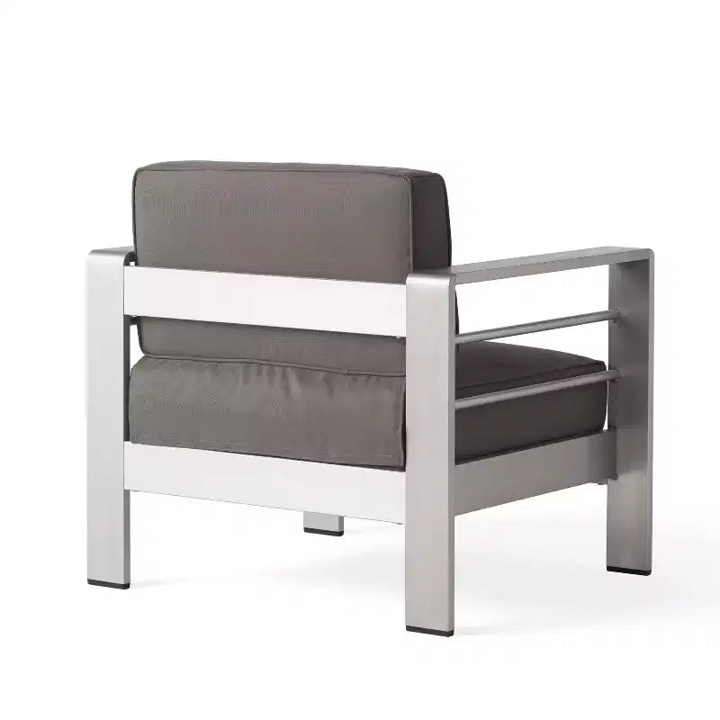Christopher Knight Home Miller Outdoor Aluminum Club Chairs with Cushions (Set of 4)