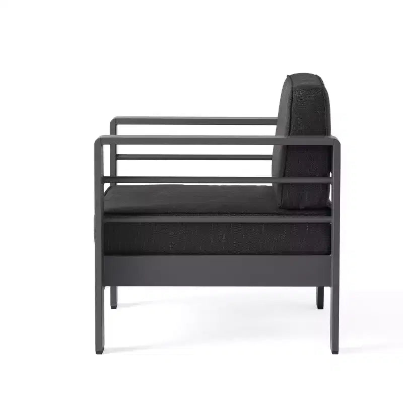 Christopher Knight Home Miller Outdoor Aluminum Club Chairs with Cushions (Set of 4)
