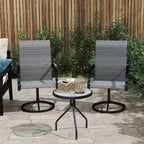 Outsunny Patio Swivel Chairs Set of 2, High Back Patio Dining Chairs with All-Weather Mesh Fabric and Metal Frame for Backyard, Porch or Garden