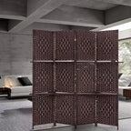 BestMassage 4/6 Panel Wooden Room Divider Folding Portable Partition Screen