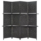BestMassage 4/6 Panel Wooden Room Divider Folding Portable Partition Screen