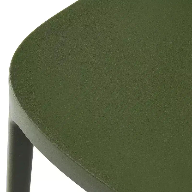WestinTrends Playa Sedie da pranzo impilabili moderne da esterno in plastica (set da 4), verde oliva