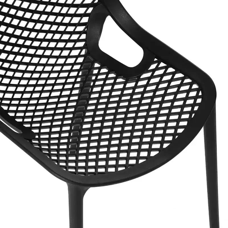 WestinTrends Sedie da pranzo impilabili moderne in plastica da esterno Playa (set da 2)
