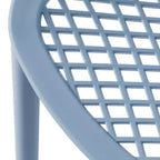 WestinTrends Sedie da pranzo impilabili moderne in plastica da esterno Playa (set da 2)