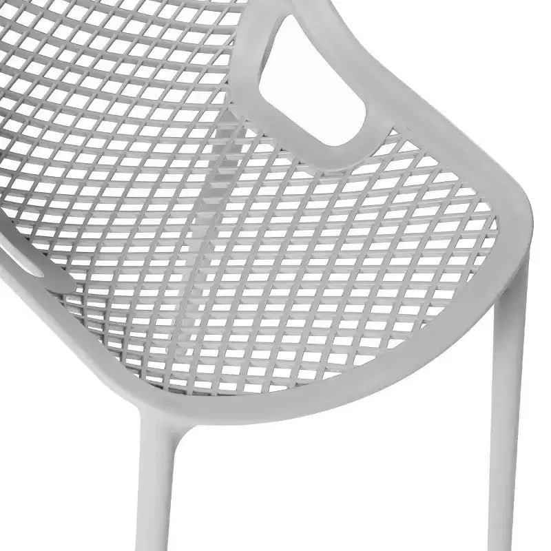 WestinTrends Sedie da pranzo impilabili moderne in plastica da esterno Playa (set da 2)