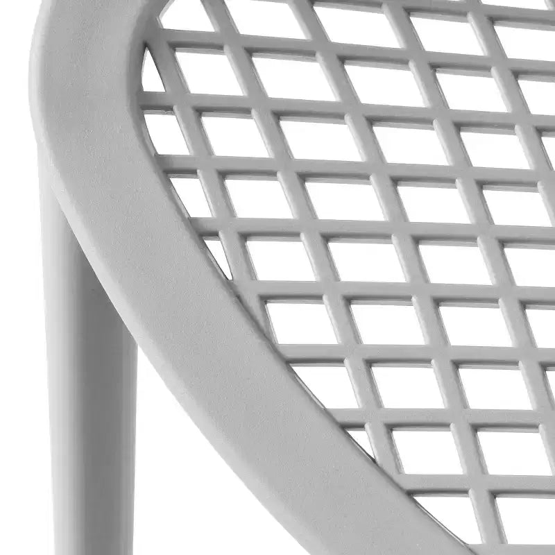 WestinTrends Sedie da pranzo impilabili moderne in plastica da esterno Playa (set da 2)