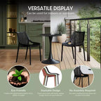 WestinTrends Sedie da pranzo impilabili moderne in plastica da esterno Playa (set da 2)