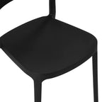 WestinTrends Playa Outdoor Modern Stackable Plastic Patio Dining Chairs (Set of 2)
