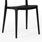 WestinTrends Playa Outdoor Modern Stackable Plastic Patio Dining Chairs (Set of 2)