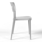 WestinTrends Playa Outdoor Modern Stackable Plastic Patio Dining Chairs (Set of 2)