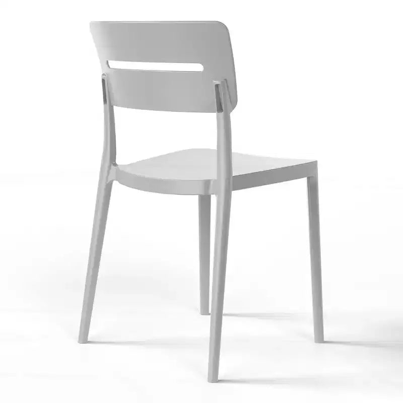 WestinTrends Playa Outdoor Modern Stackable Plastic Patio Dining Chairs (Set of 2)