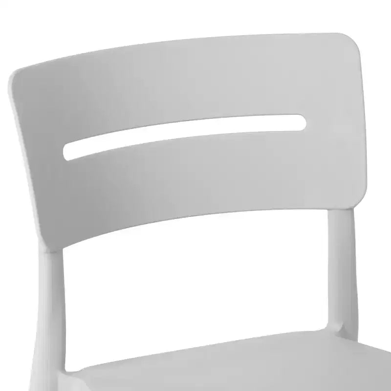 WestinTrends Playa Outdoor Modern Stackable Plastic Patio Dining Chairs (Set of 2)