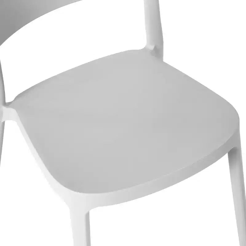 WestinTrends Playa Outdoor Modern Stackable Plastic Patio Dining Chairs (Set of 2)