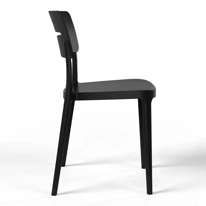WestinTrends Playa Outdoor Modern Stackable Plastic Patio Dining Chairs (Set of 2)