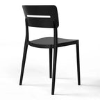 WestinTrends Playa Outdoor Modern Stackable Plastic Patio Dining Chairs (Set of 2)