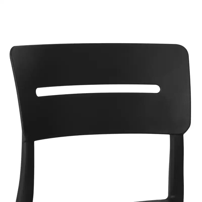 WestinTrends Playa Outdoor Modern Stackable Plastic Patio Dining Chairs (Set of 2)