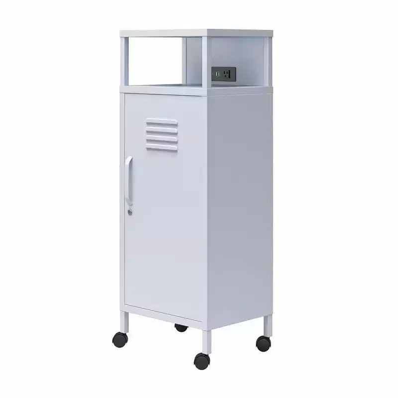Carrello Contenitore Mobile in Metallo Stile Armadietto Novogratz Cache