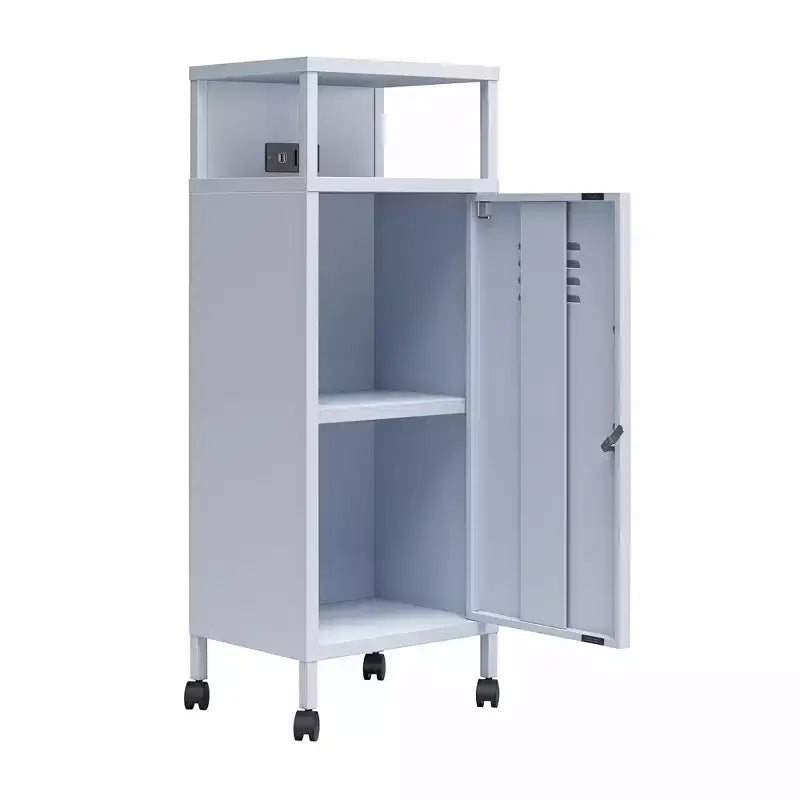 Carrello Contenitore Mobile in Metallo Stile Armadietto Novogratz Cache