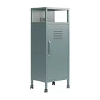 Carrello Contenitore Mobile in Metallo Stile Armadietto Novogratz Cache