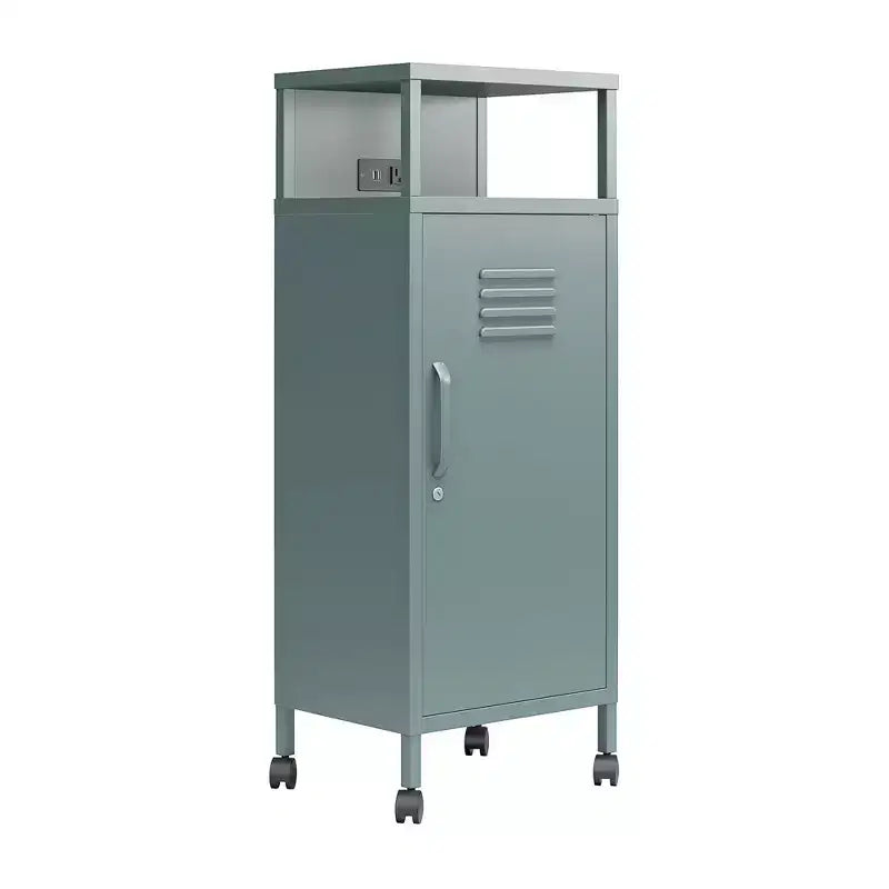 Carrello Contenitore Mobile in Metallo Stile Armadietto Novogratz Cache