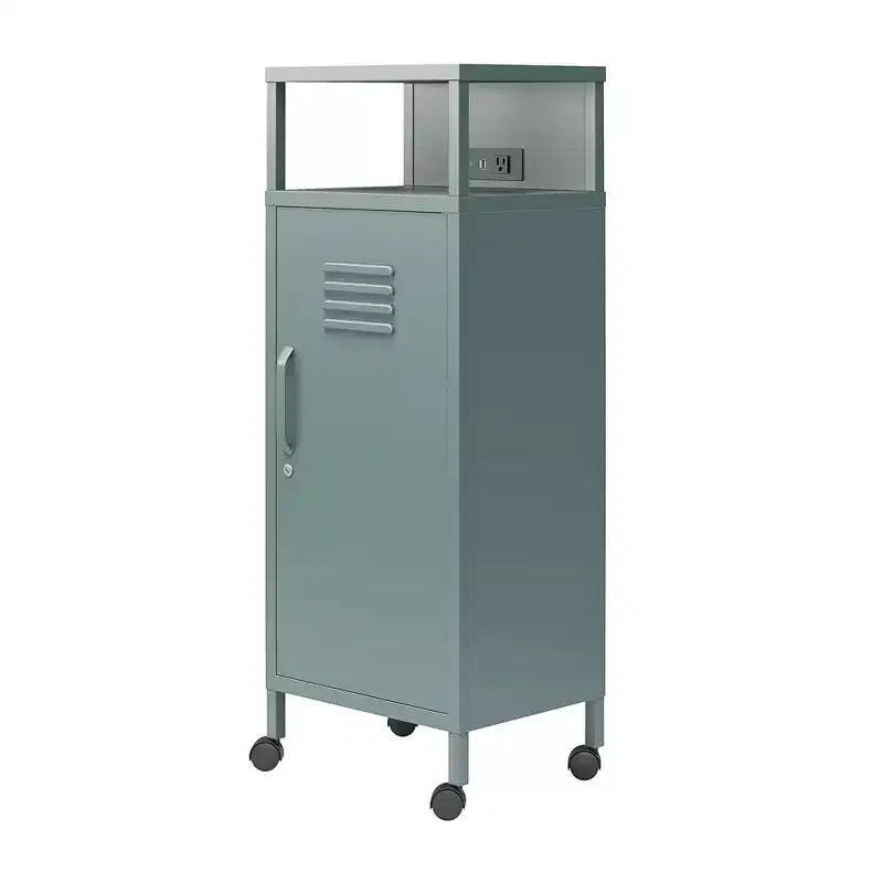 Carrello Contenitore Mobile in Metallo Stile Armadietto Novogratz Cache