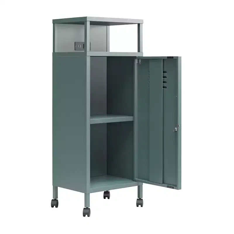 Carrello Contenitore Mobile in Metallo Stile Armadietto Novogratz Cache