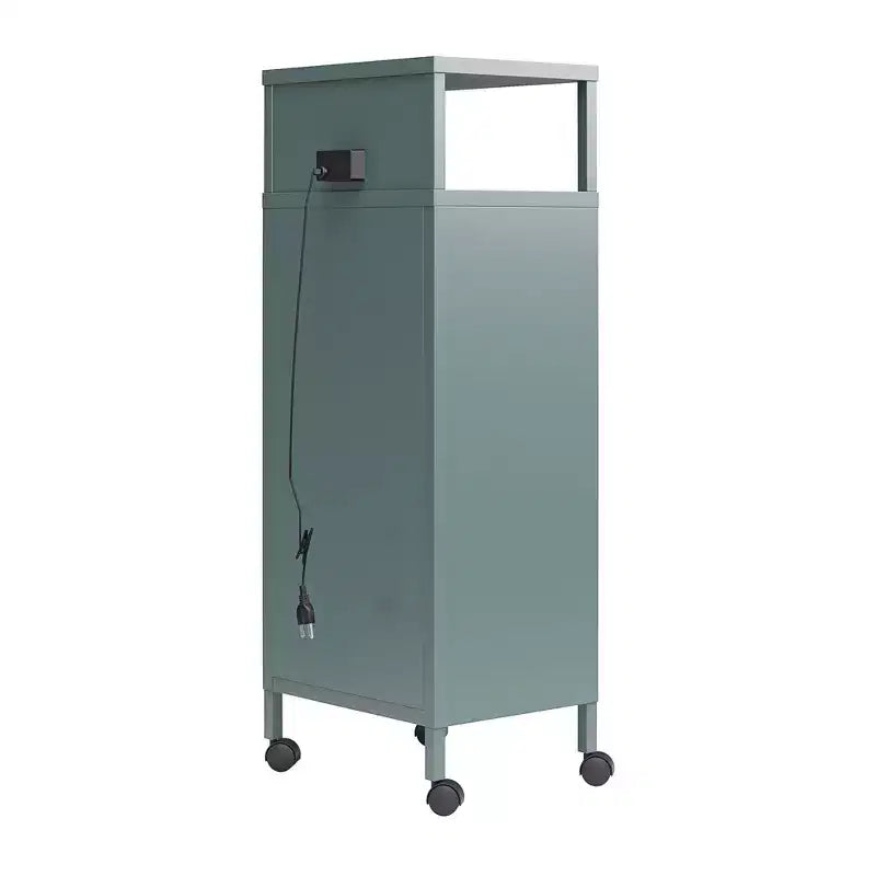 Carrello Contenitore Mobile in Metallo Stile Armadietto Novogratz Cache