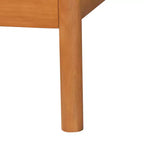 Set camera da letto Queen Size Baxton Studio Jenn 5 pezzi in legno marrone dorato stile Japandi con rattan effetto invecchiato