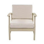 GDFStudio Abena Outdoor Acacia Wood Club Chair with Cushions