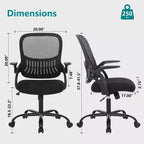 Enhanced Comfort: Tall Office Chair with Adjustable Foot Ring, Fits Standing Desks, Counter Height