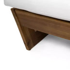 GDFStudio Emma Outdoor Acacia Wood Club Chair with Cushions