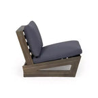 GDFStudio Emma Outdoor Acacia Wood Club Chair with Cushions