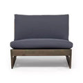 GDFStudio Emma Outdoor Acacia Wood Club Chair with Cushions