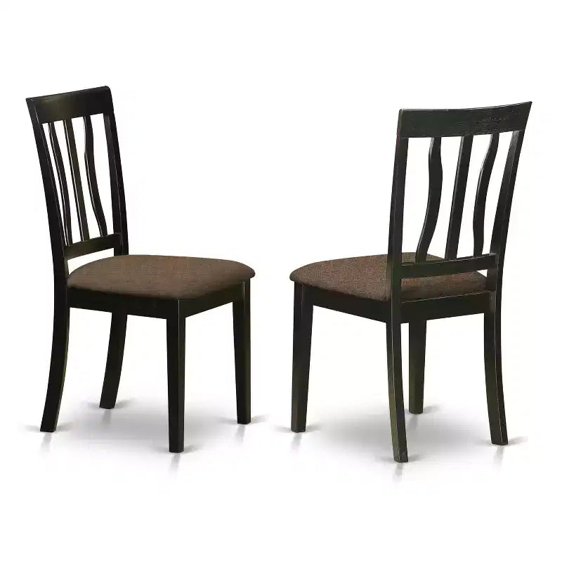 HomeStockRound Dining Table Set For 4 Kitchen Dining Pedestal Base Chairs 42x42 Inch