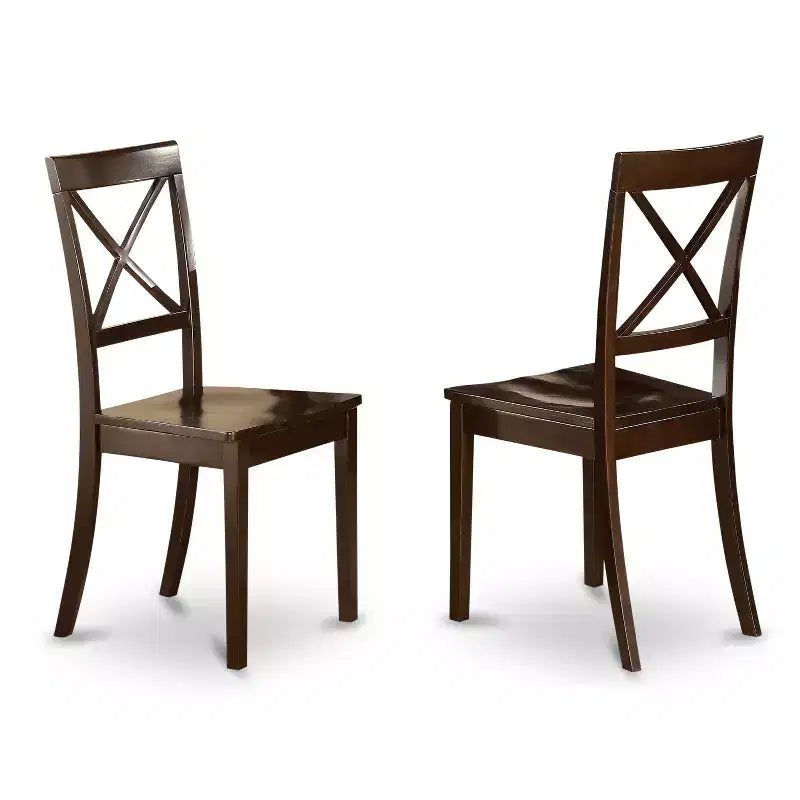 Parfait Dining Room Set Dark Cappuccino Square Gathering Table With Chairs Modern