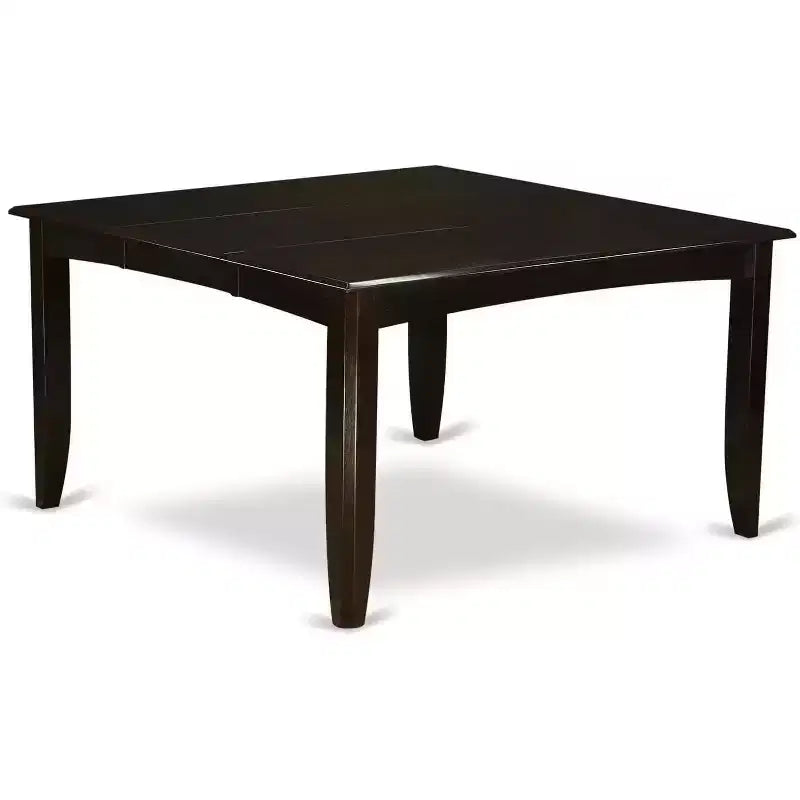Parfait Dining Room Set Dark Cappuccino Square Gathering Table With Chairs Modern