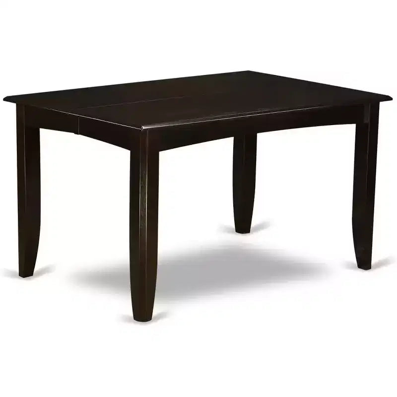 Parfait Dining Room Set Dark Cappuccino Square Gathering Table With Chairs Modern