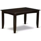 Parfait Dining Room Set Dark Cappuccino Square Gathering Table With Chairs Modern