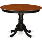 Set da pranzo rotondo Hartland contemporaneo nero e ciliegio
