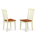 HomeStock Cherry Finish Wooden Modern 3-Piece Dining Set