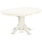 Set da pranzo HomeStock con tavolo ovale e sedie in tessuto di lino