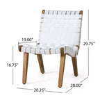 GDFStudio Ocilla Sedie Lounge da Esterno in Legno di Acacia e Corda Intrecciata (Set da 2)