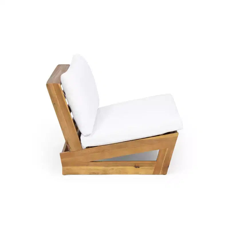 Christopher Knight Home Sherwood Outdoor Acacia Wood Club Chairs with Cushions (Set of 2)